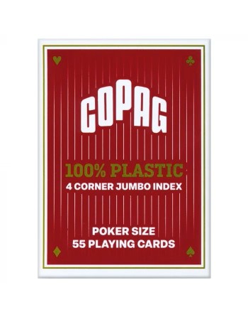 12 carte da gioco COPAG POKER 100% plastica 4 angoli