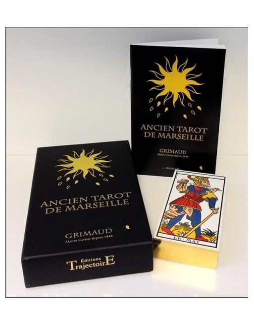 Caja de Oro de Lujo Tarot Antiguo de Marsella