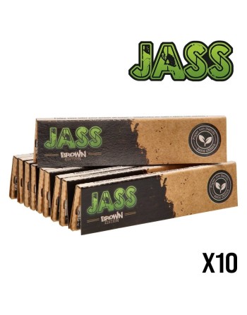 JASS SLIM Brown x10 Notebooks