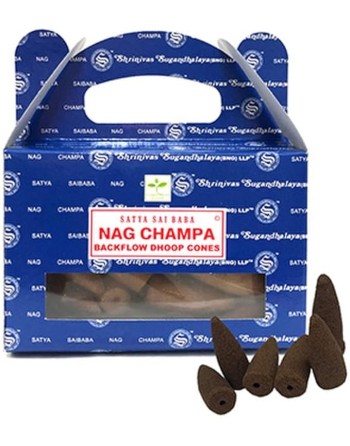 Conos de Incienso Reflujo Satya Nag Champa x24