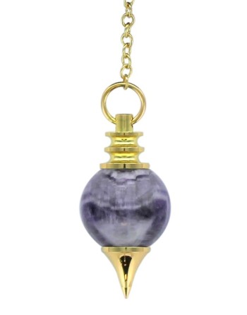 SEPHOROTON Pendulum with 7 Natural Stones of Your Choice