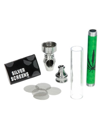 Tubo metallico, scelta di colori, motivo a foglia