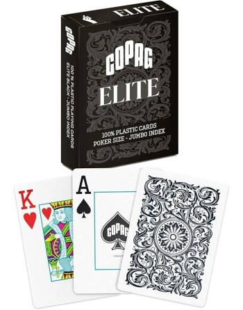 54 cartas de póker Copag, 100 % plástico, 6 colores disponibles