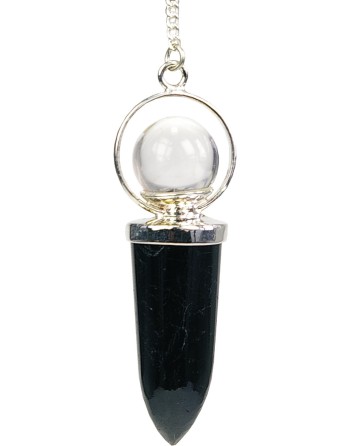 Black Tourmaline Point Pendulum