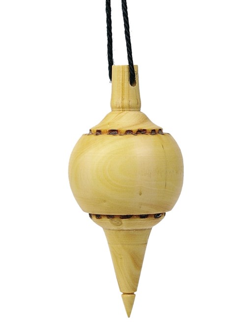 Pendule Boule Buis Gravé