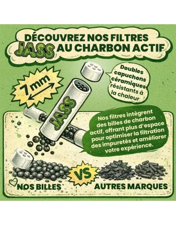 Filtres charbon actif Jass Classic 7mm x50